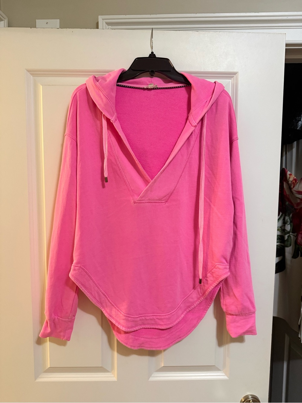 Pilcro xs hoodie sweatshirt tunic hot pink